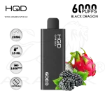 HQD CUVIE SLICK 6000 PUFFS 20MG - BLACK DRAGON