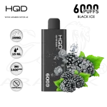 HQD CUVIE SLICK 6000 PUFFS 20MG - BLACK ICE